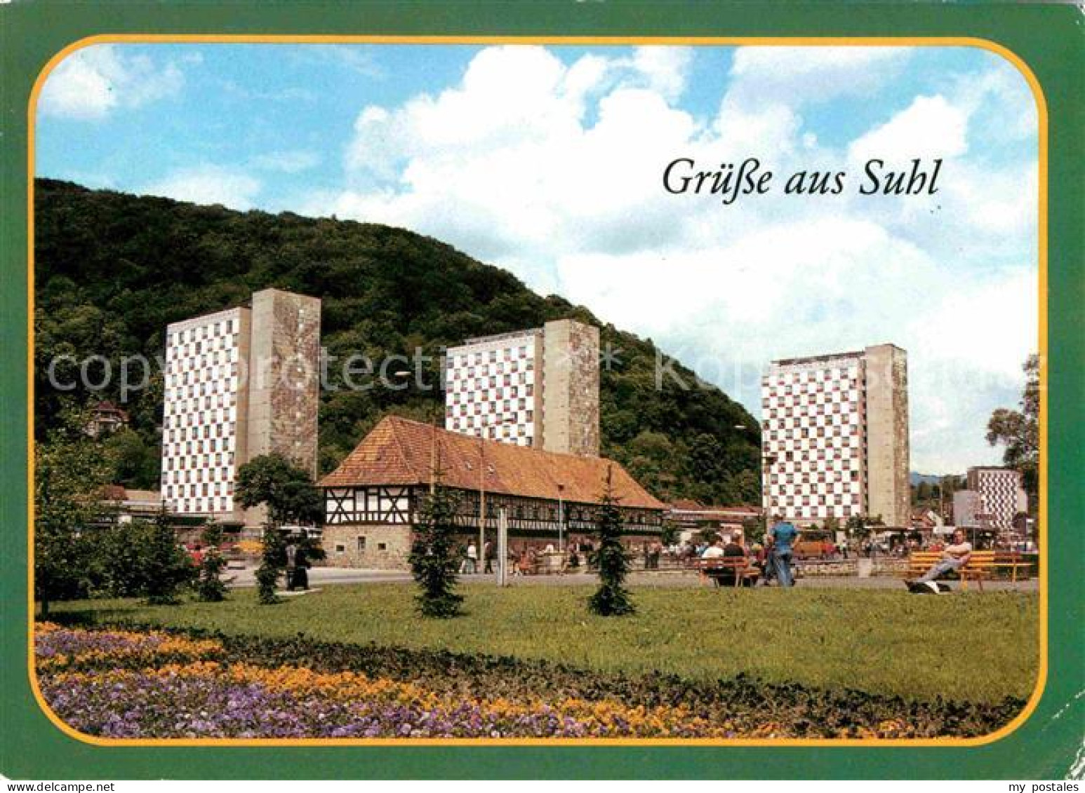 72616317 Suhl Thueringer Wald Waffenmuseum Hochhaeuser Suhl - Suhl