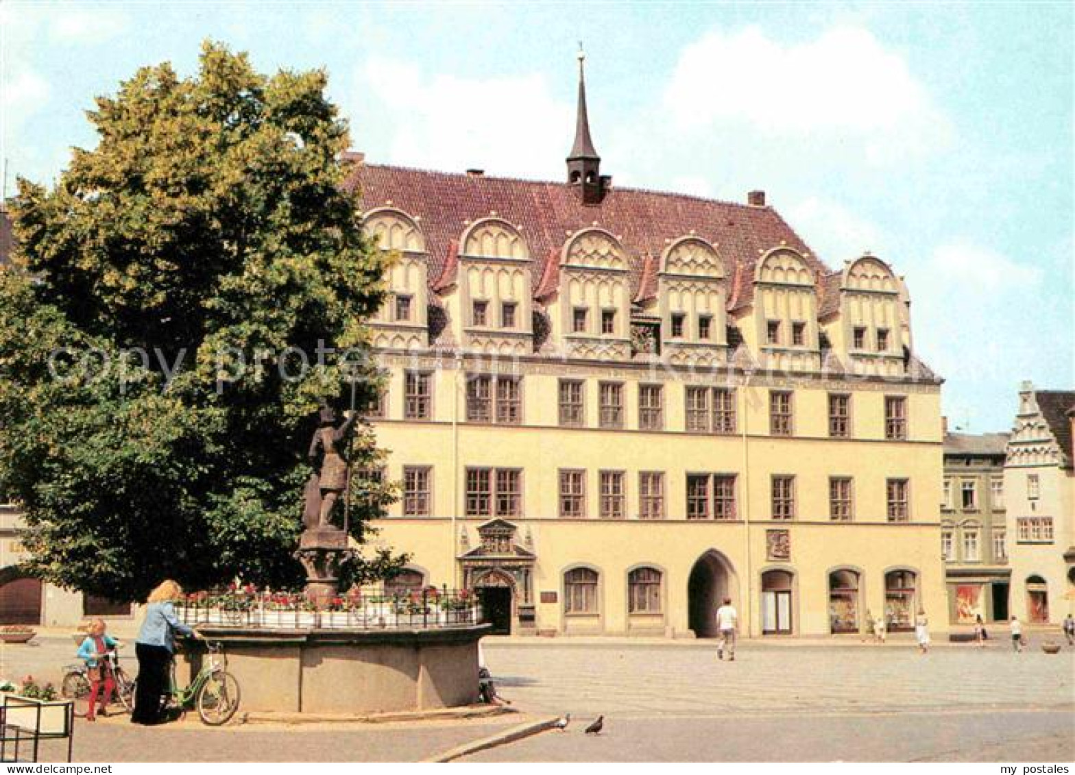 72616294 Naumburg Saale Rathaus Wilhelm Pieck Platz Brunnen Naumburg - Naumburg (Saale)