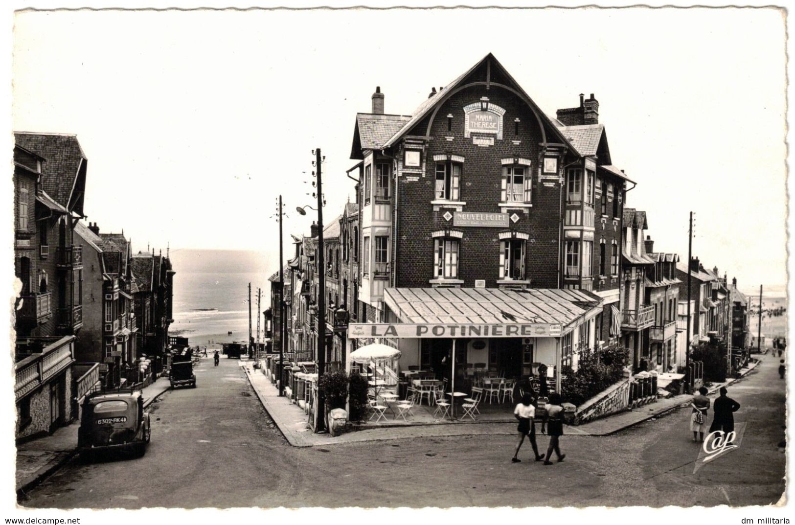 80 - ONIVAL - AVENUE DU CASINO ET RUE DE LA PLAINE - CARTE ANIMÉE - COMMERCE CAFÉ BAR RESTAURANT - VOITURES ANCIENNES - Onival