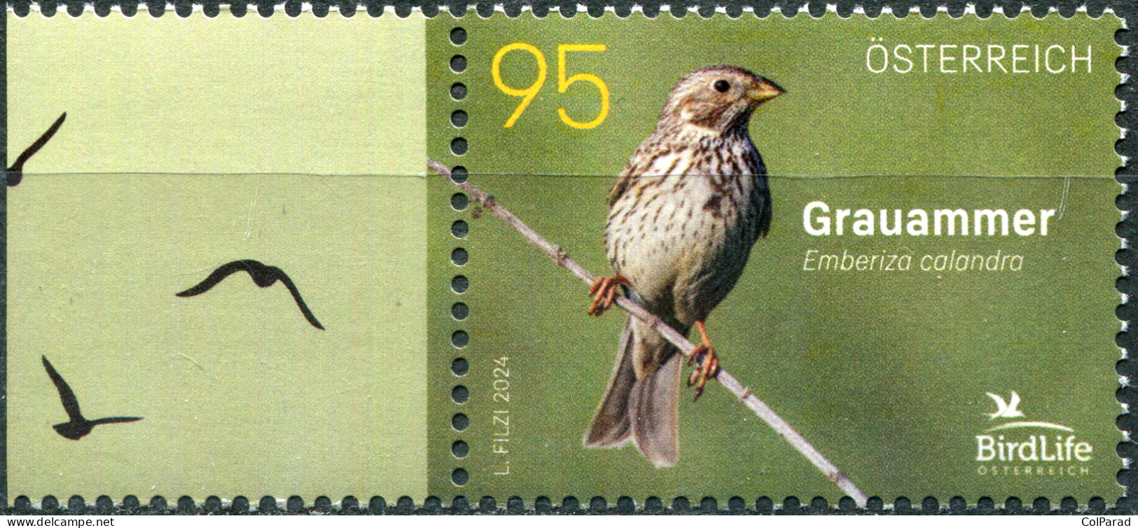 AUSTRIA - 2024 - STAMP MNH ** - Corn Bunting (Emberiza Calandra) (IV) - Nuovi