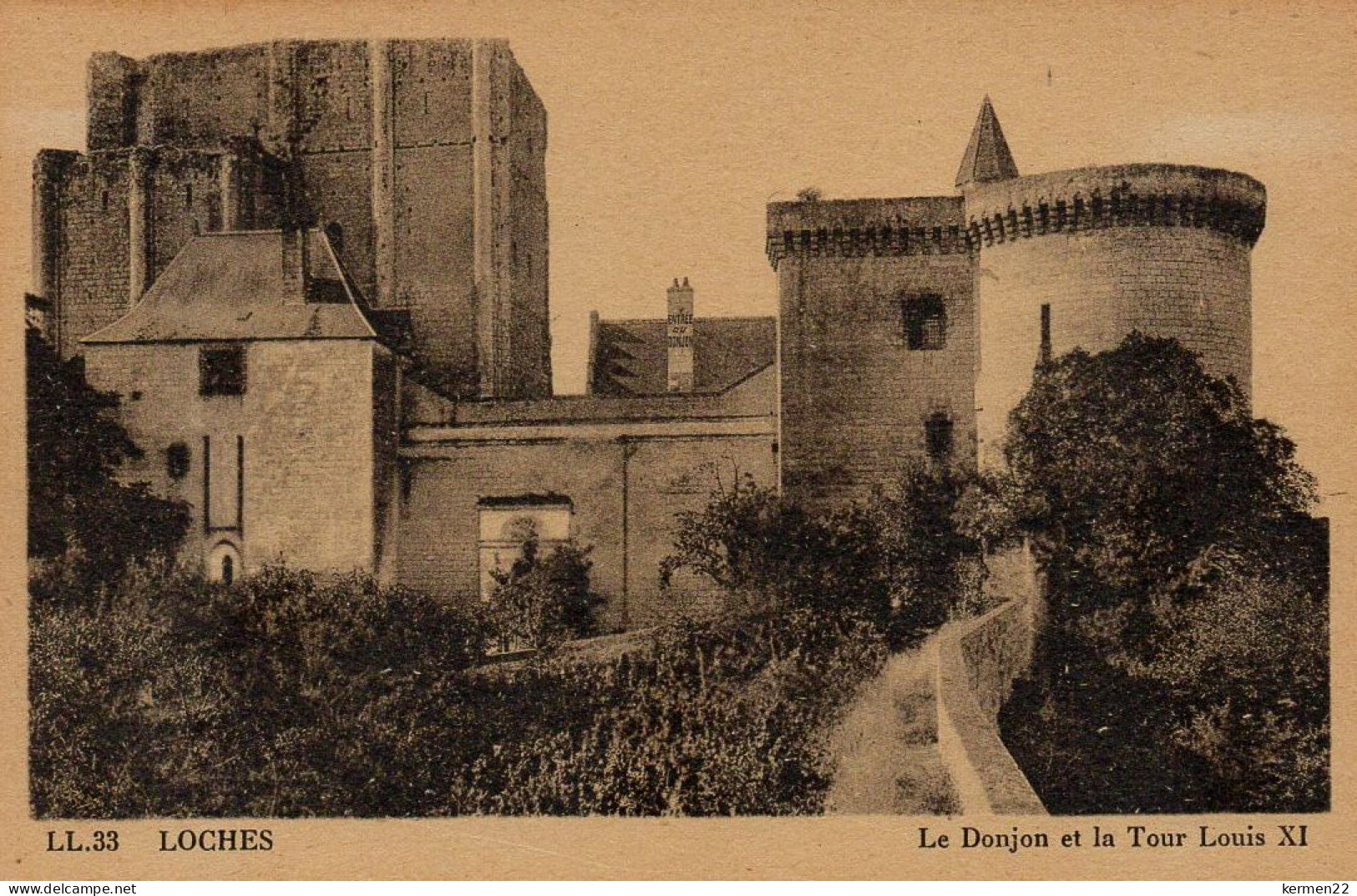 CPA 37 LOCHES Le Donjon Et La Tour Louis XI - Loches