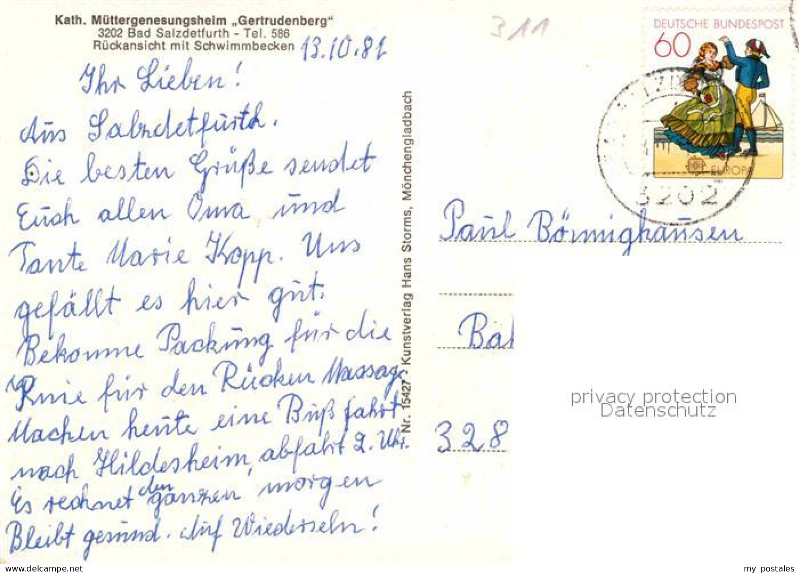 72615781 Bad Salzdetfurth Kath Muettergenesungsheim Gertrudenberg Schwimmbecken  - Bad Salzdetfurth