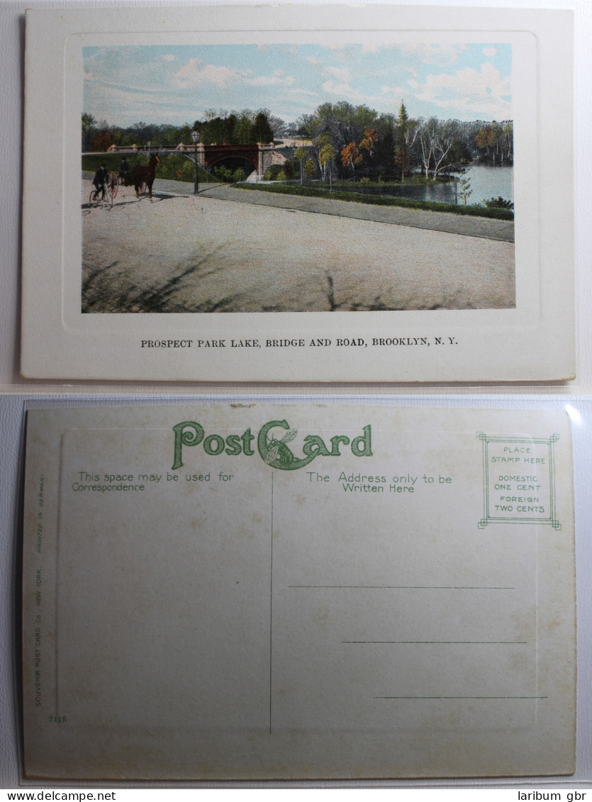 AK New York Prospect Park Lake, Bridge And Road, Brooklyn Ungebraucht #PB114 - Other & Unclassified
