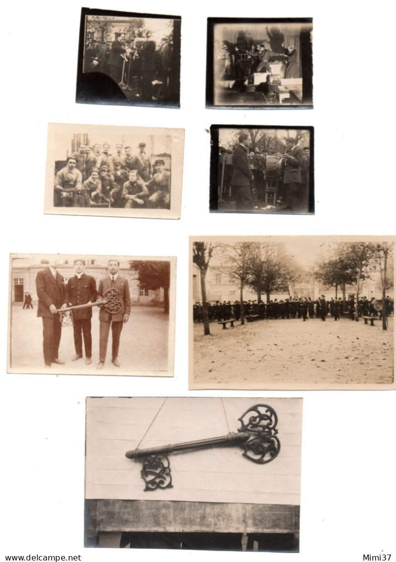 ECOLE DES ARTS ET METIERS D'ANGERS LOT DE 7 PHOTOGRAPHIES DE LA SAINTE CECILE 1921 - Autres & Non Classés