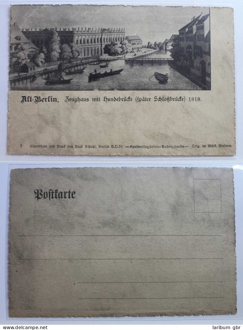 AK Berlin Zeughaus - Hundebrücke (später Schlossbrücke) 1818 Ungebraucht #PB465 - Autres & Non Classés