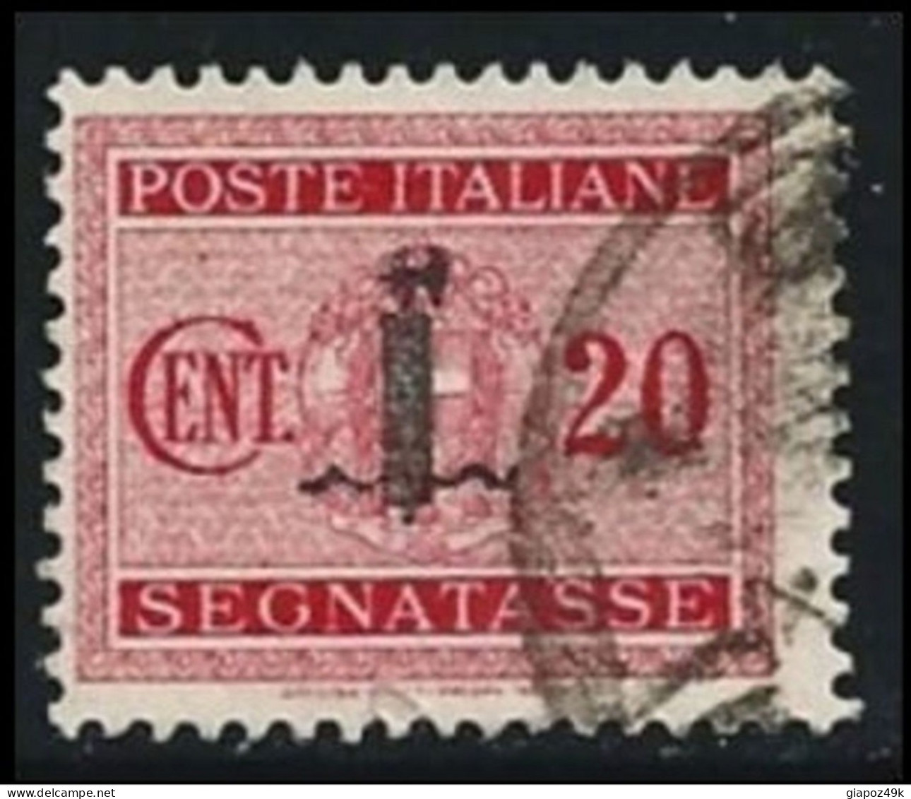 ● ITALIA - R.S.I. 1944 ֍ SEGNATASSE ● N.° 62 Usato ● Fil. S ● Cat. ? € ️● Lotto N. 950 ● - Taxe