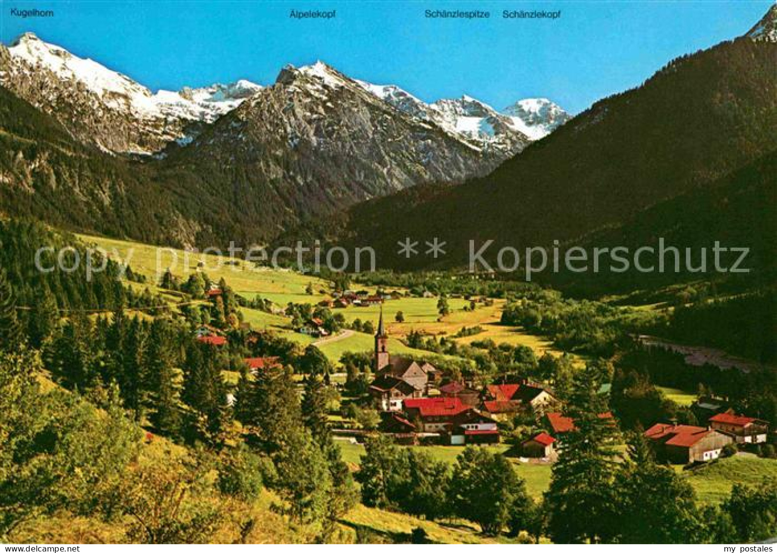 72615476 Hinterstein Bad Hindelang Mit Kugelhorn Aelpelekopf Schaenzlespitze  Ba - Hindelang