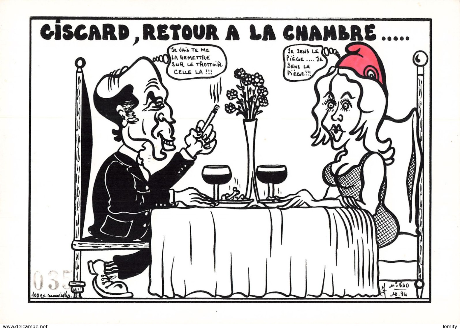 Politique Satirique Illustration Lardie Giscard D' Estaing Retour à La Chambre , Marianne , Illustrateur - Satirisch