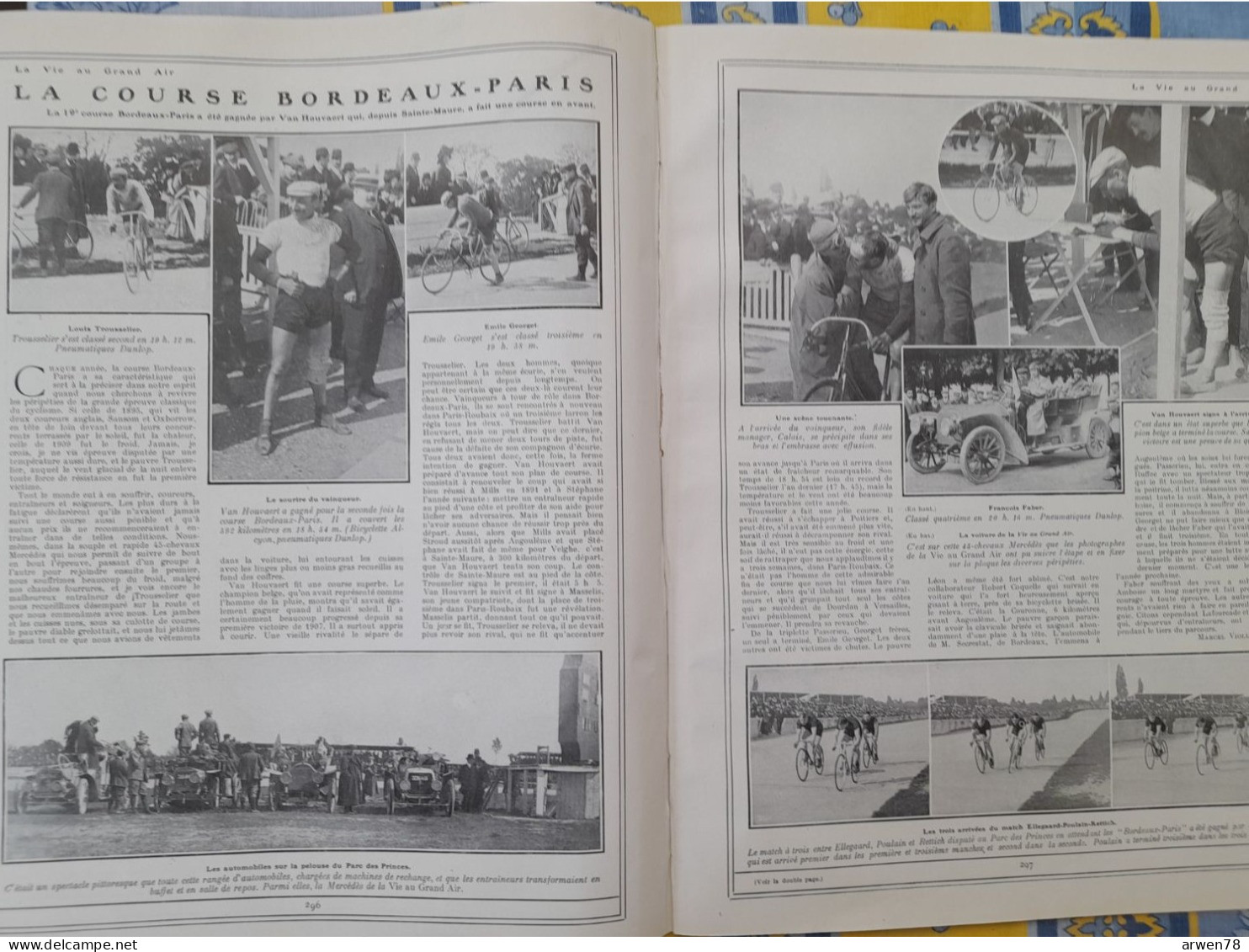 LA VIE AU GRAND AIR N° 555 /1909 19eme BORDEAUX PARIS LA FINALE DE LA COUPE D'ANGLETERRE DE FOOTBALL MANCHESTER  BRISTOL - 1900 - 1949