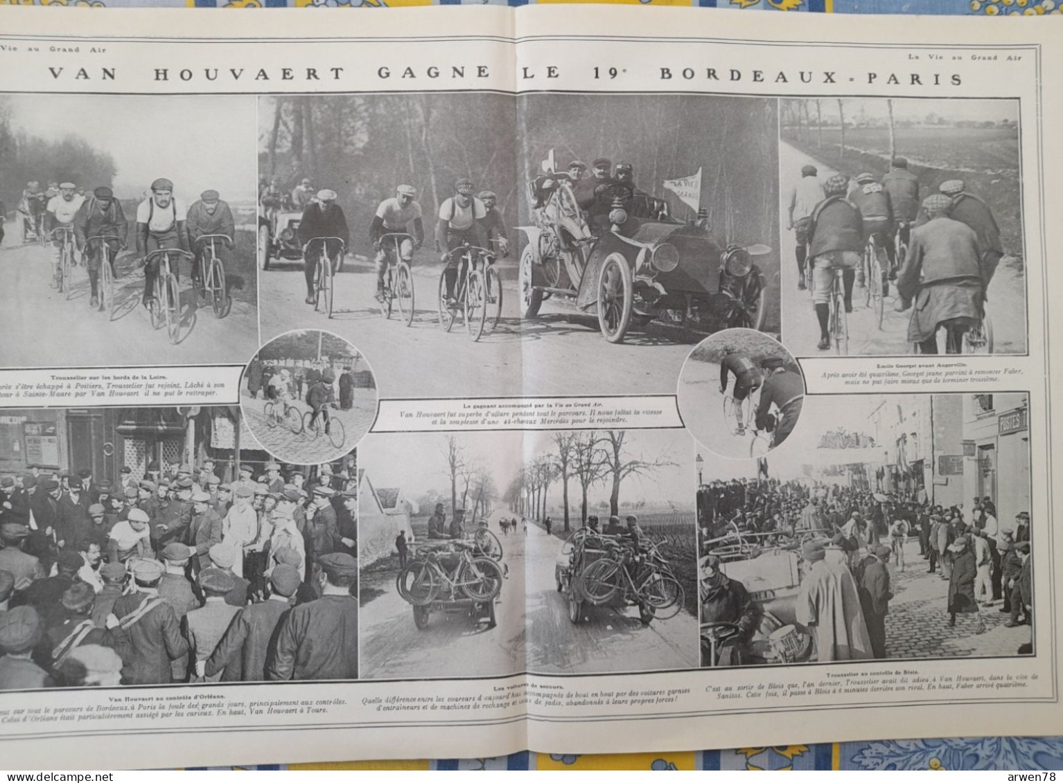 LA VIE AU GRAND AIR N° 555 /1909 19eme BORDEAUX PARIS LA FINALE DE LA COUPE D'ANGLETERRE DE FOOTBALL MANCHESTER  BRISTOL - 1900 - 1949