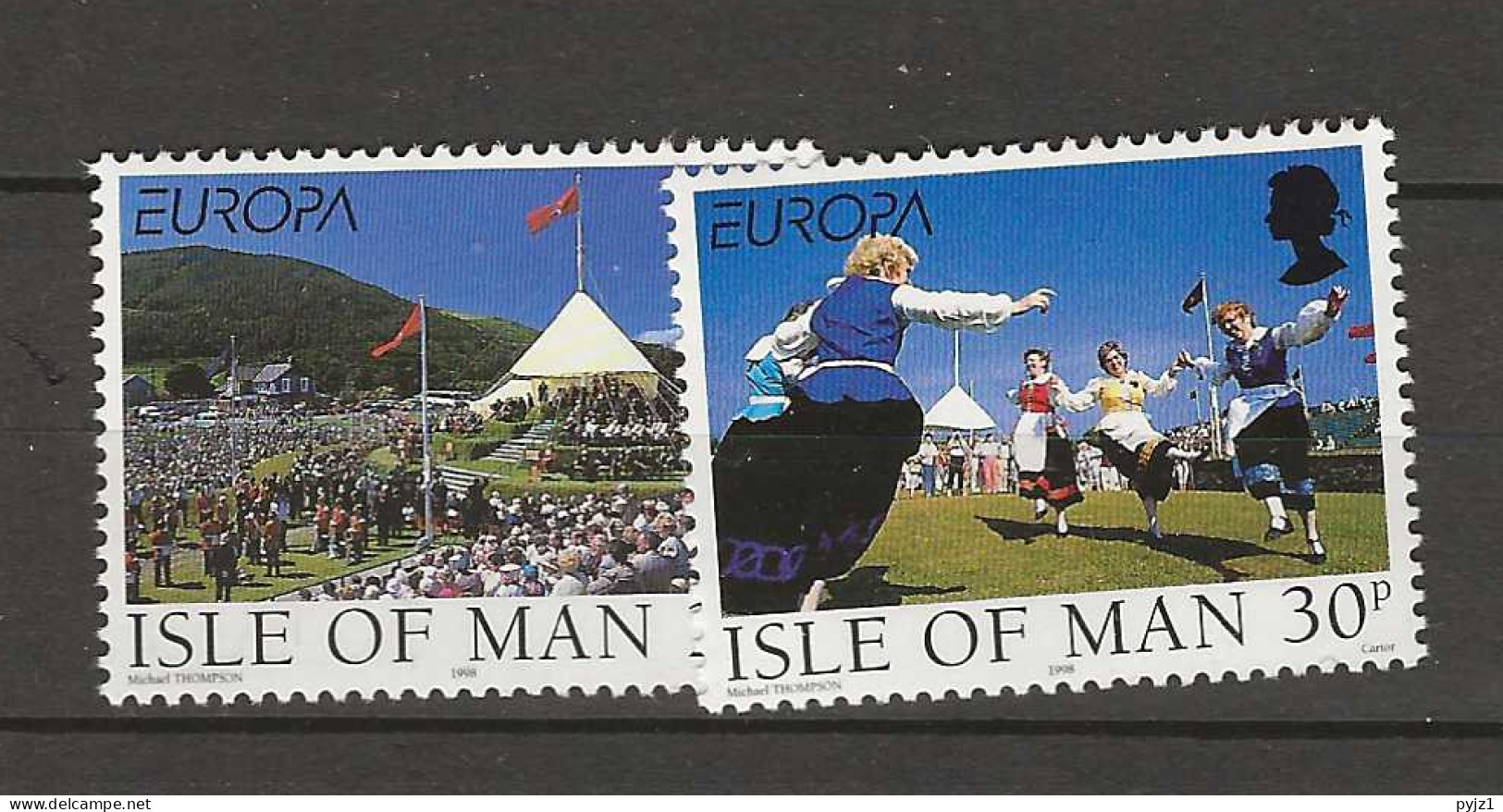 1998 MNH Isle Of Man Mi 778-79 Postfris** - Isle Of Man