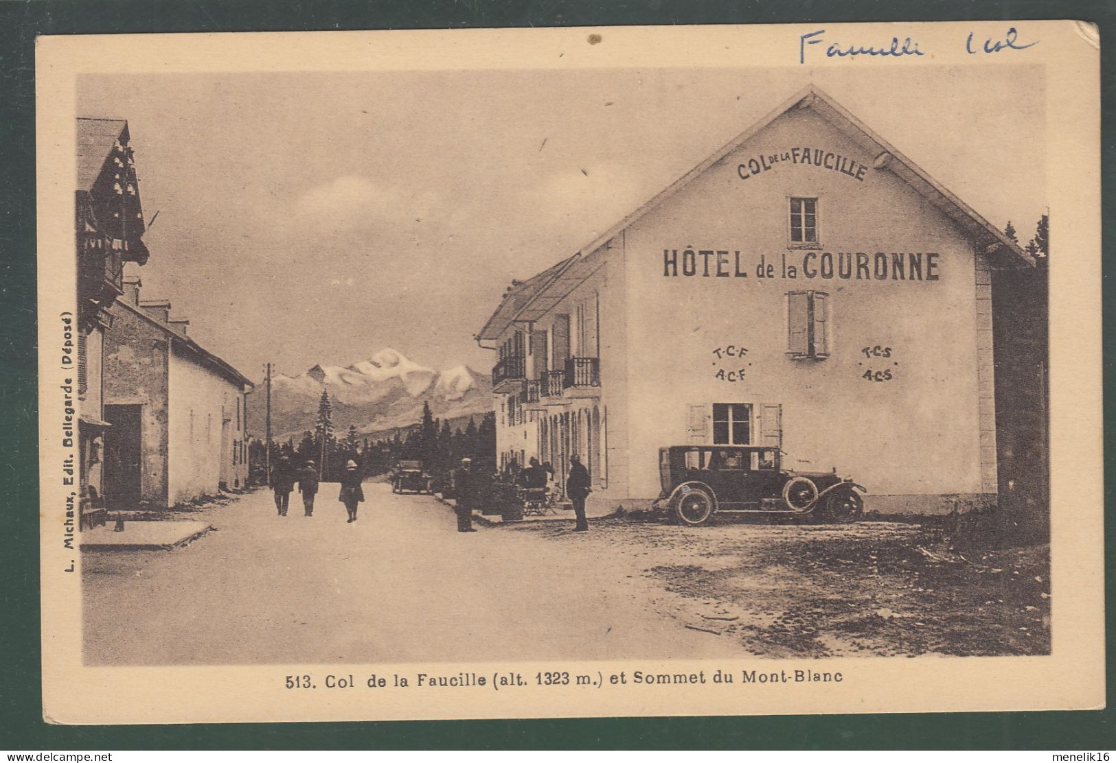 CP - 39 - Col De La Faucille - Hôtel De La Couronne - Sonstige & Ohne Zuordnung