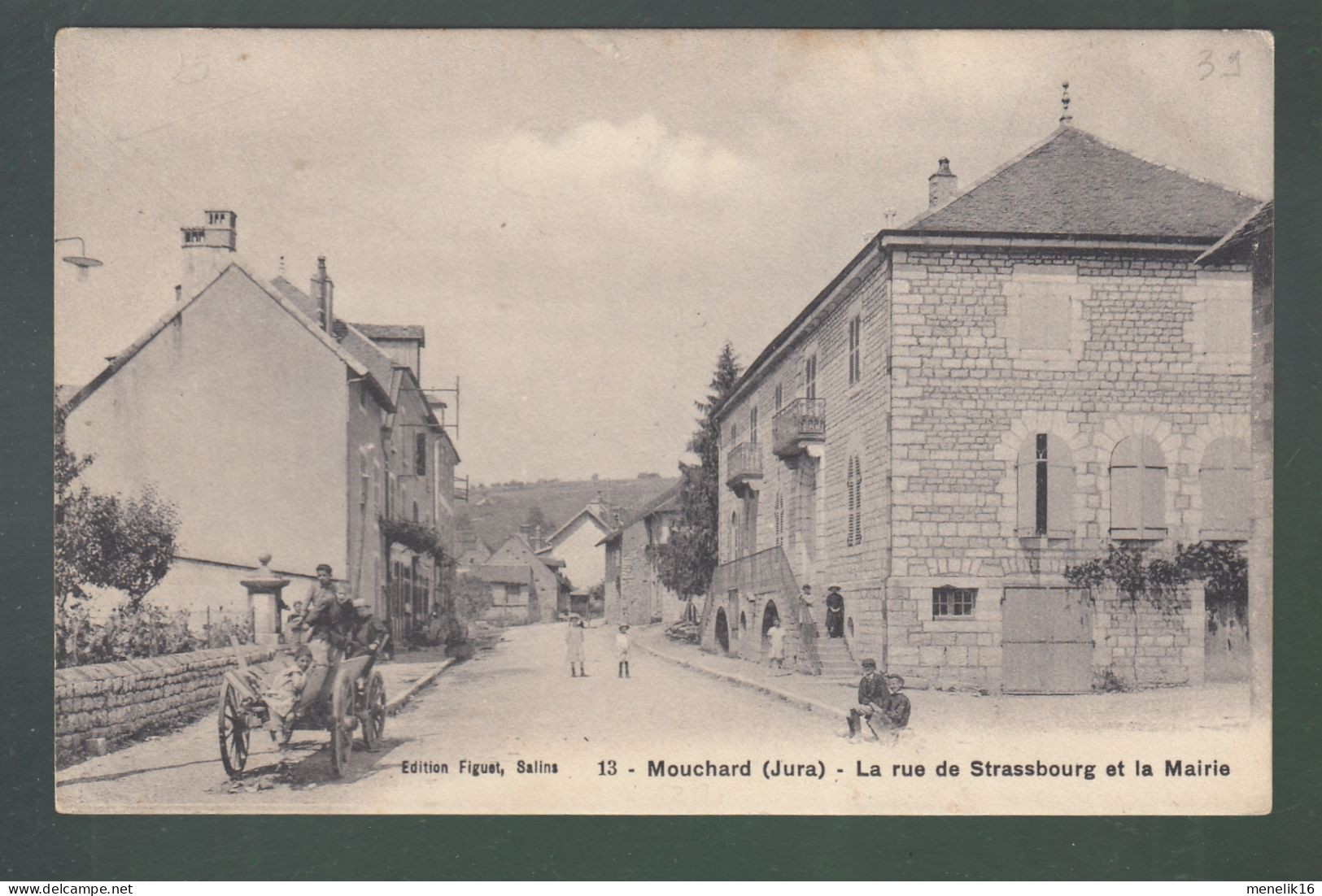 CP - 39 - Mouchard - Rue De Strasbourg Et Mairie - Autres & Non Classés