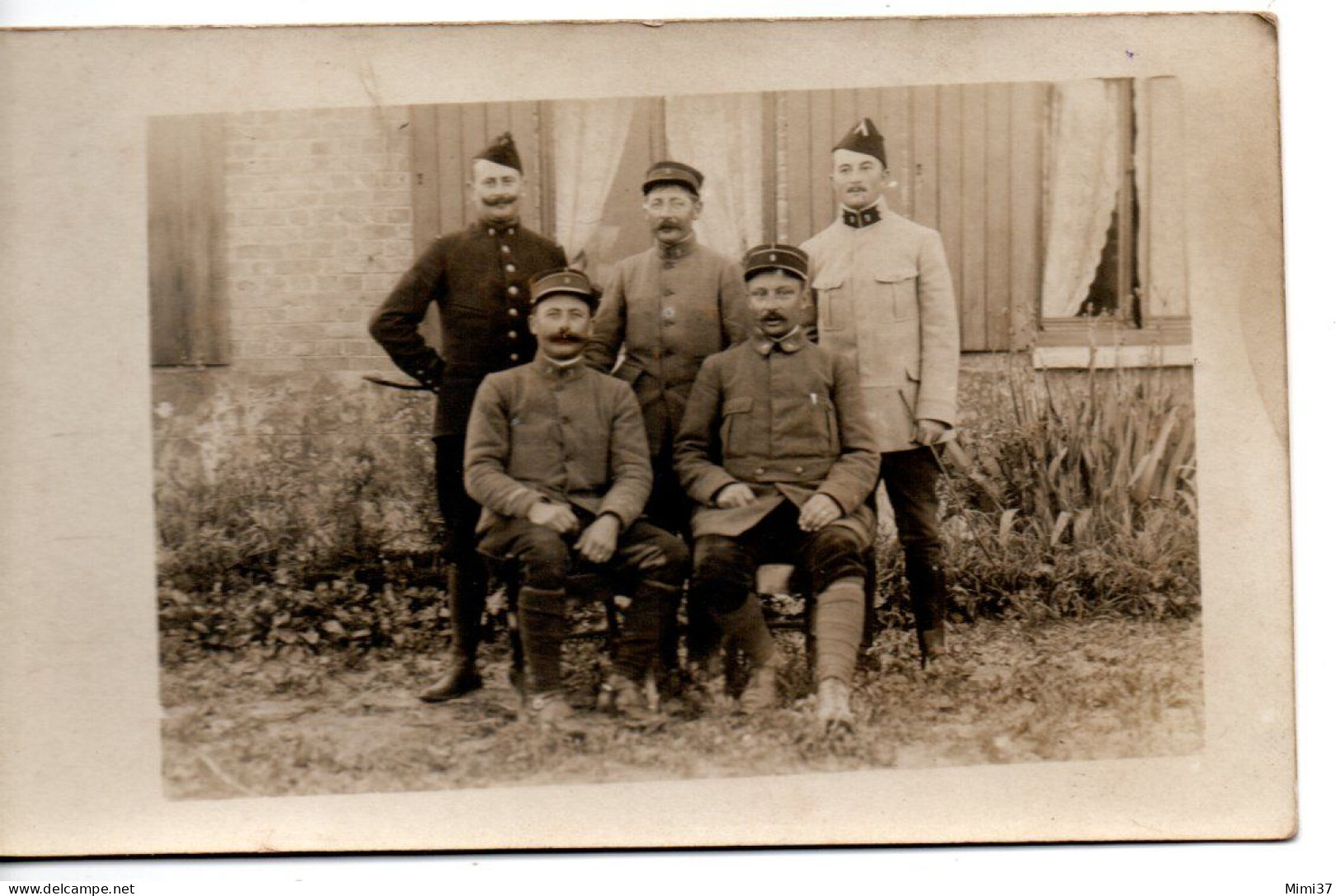 CARTE PHOTO GROUPE DE SOLDATS DE CAVALERIE PEUT ETRE 9° REGIMENT DE CAVALERIE - Personnages