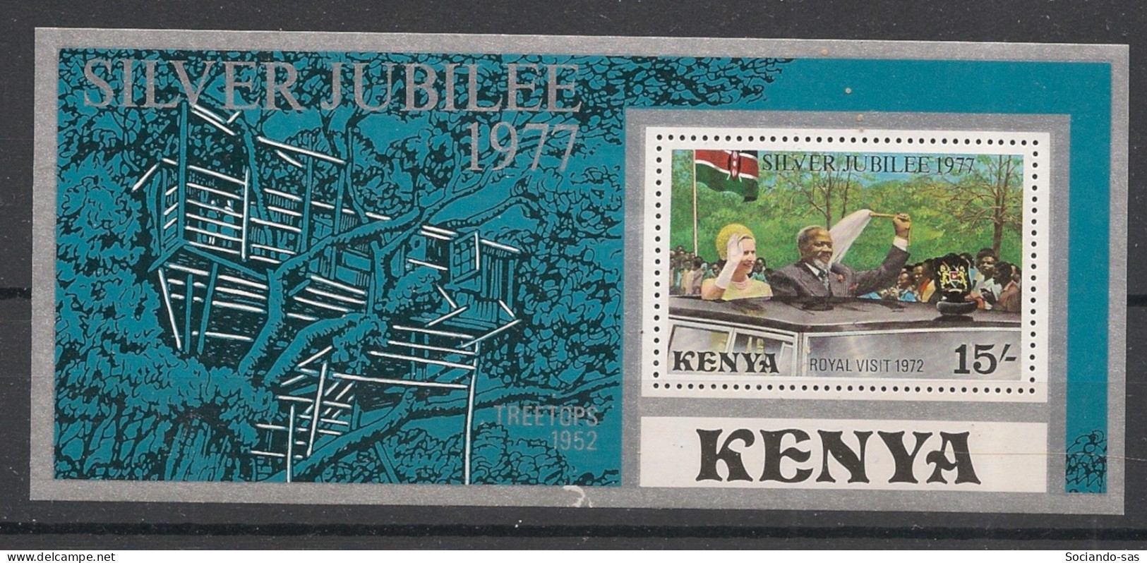 KENYA - 1977 - Bloc-feuillet BF N°YT. 8-9 - Silver Jubilee - Neuf Luxe ** / MNH / Postfrisch - Kenya (1963-...)