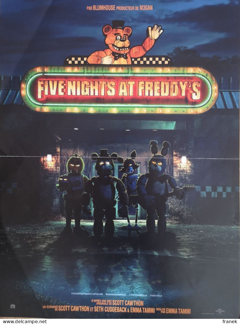 Affiche De Cinéma " FIVE NIGHTS AT FREDDY'S"  Format 120X160cm - Affiches & Posters