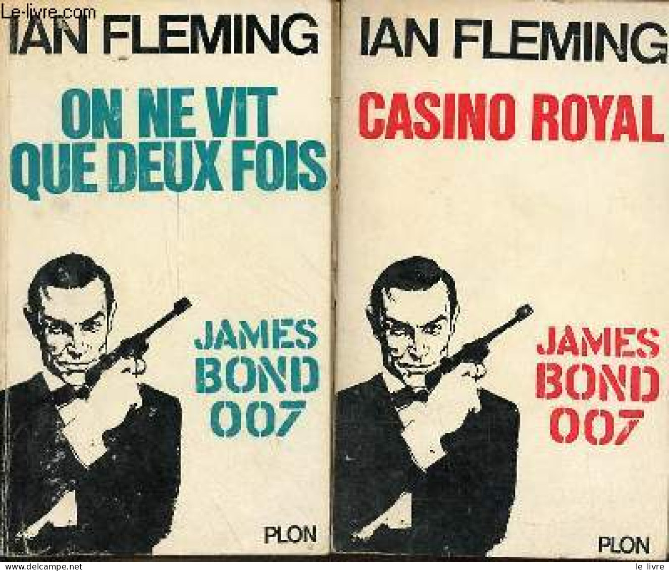 Lot De 2 Livres James Bond 007 : On Ne Vit Que Deux Fois + Casino Royal. - Fleming Ian - 1965 - Autres & Non Classés