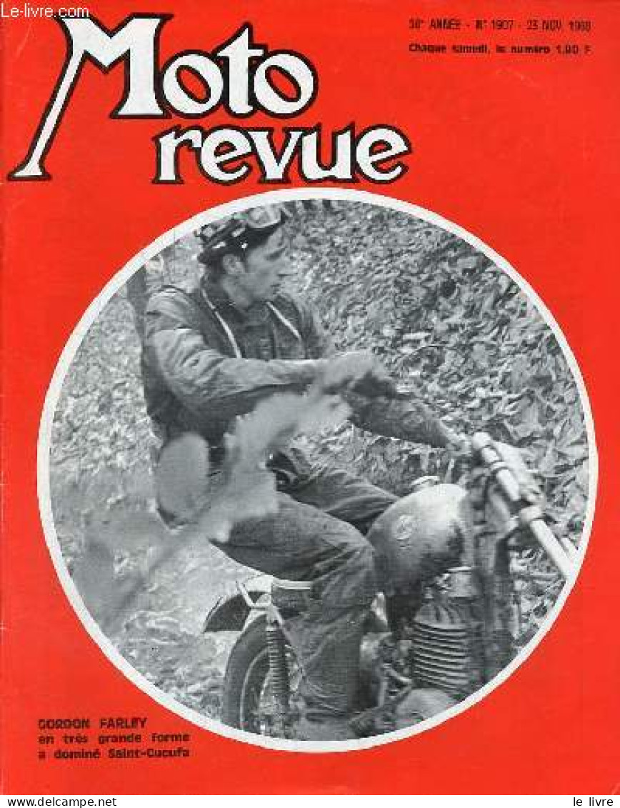 Moto Revue N°1907 25 Novembre 1968 - Trail-bike, Fuori Strada - Guidon Shell A Viry-Chatillon, Les Jeunes à L'école De P - Autre Magazines