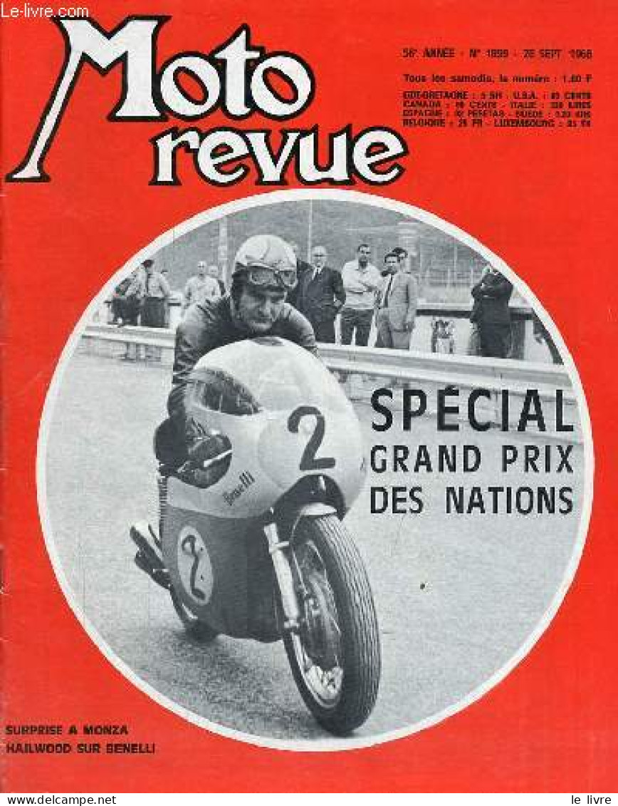 Moto Revue N°1899 28 Sept.1968 - La Norton " Commando " - Dobry Et Weil Vainqueurs A Laguepie - Grand Prix Des Nations A - Otras Revistas