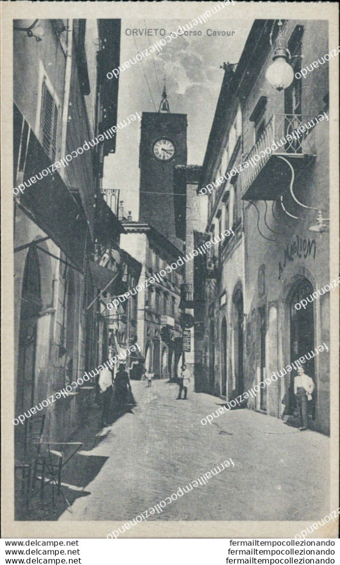 Ae648 Cartolina Orvieto Corso Cavour Provincia Di Terni - Terni