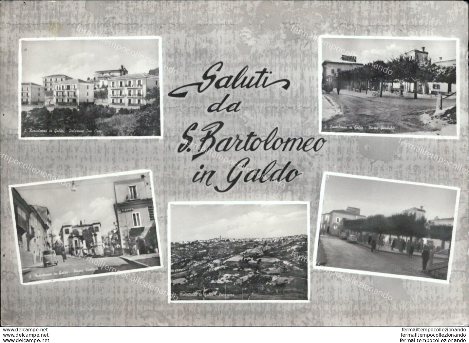 Ar61 Cartolina Saluti Da S.bartolomeo In Galdo 5 Vedutine Provincia Di Benevento - Benevento