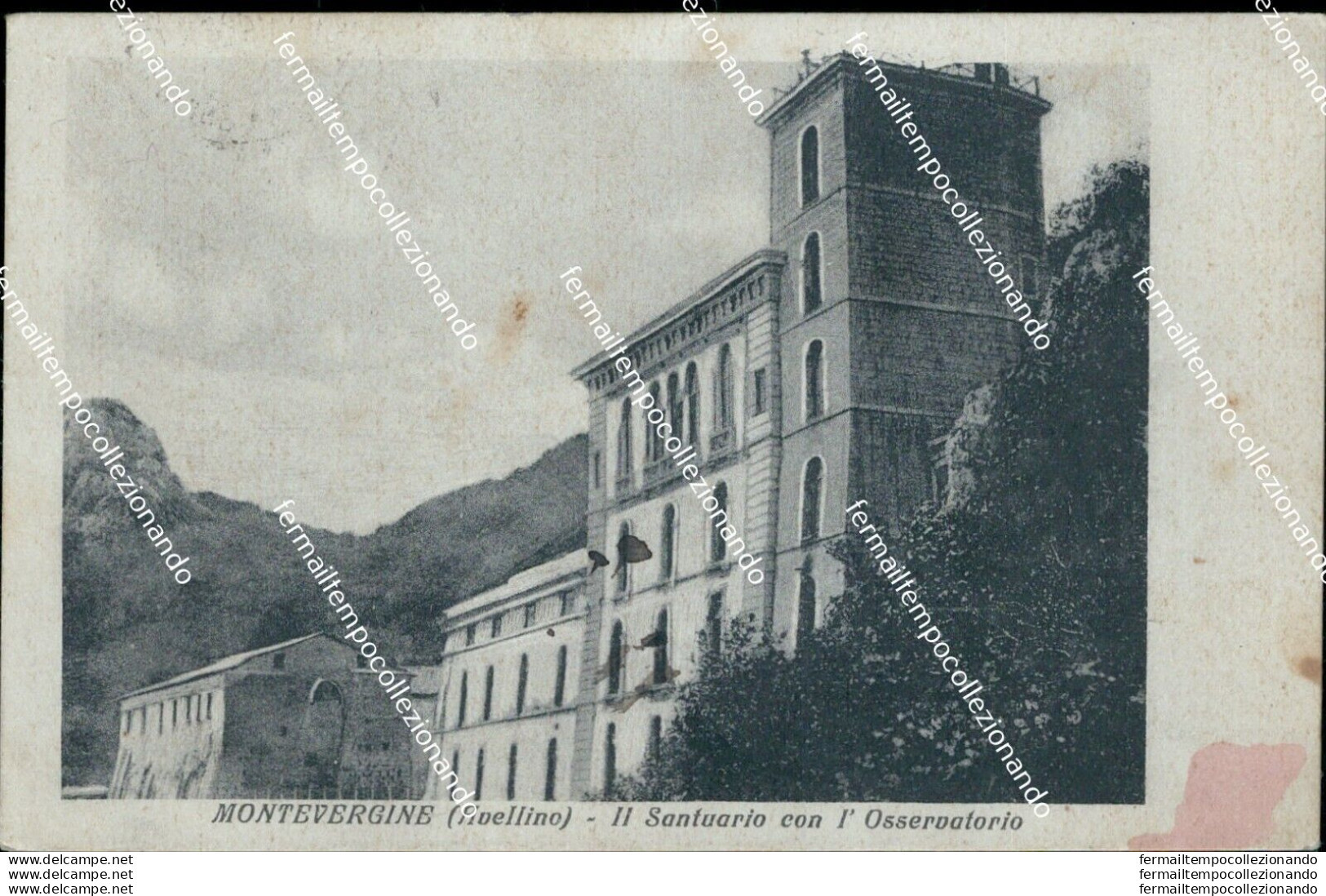 An655 Cartolina Montevergine Il Santuario Con L'osservatorio Avellino - Avellino