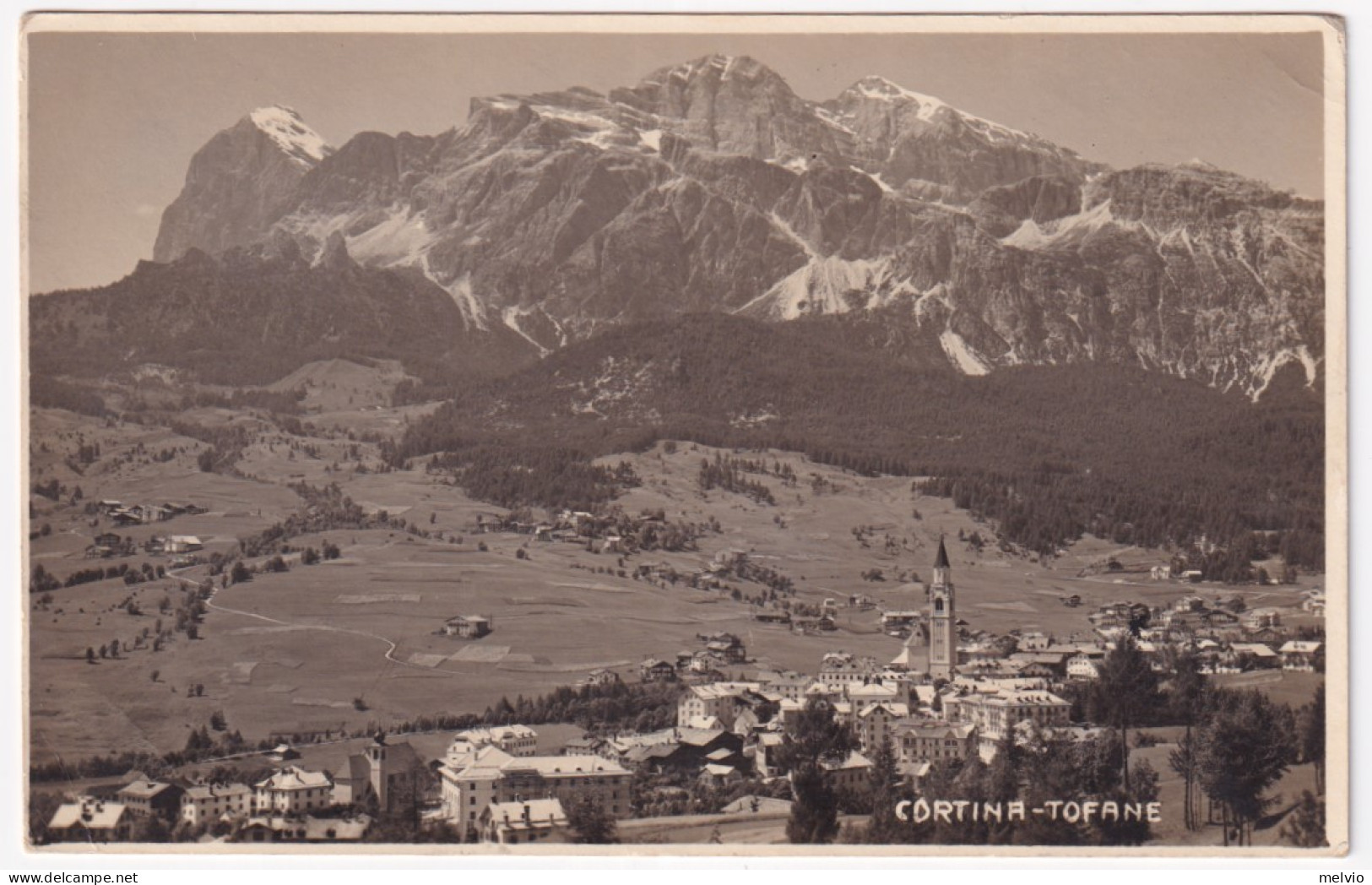 1921-CORTINA Annullo Austriaco (27.7) Su Cartolina (Cortina Tofane) - Belluno