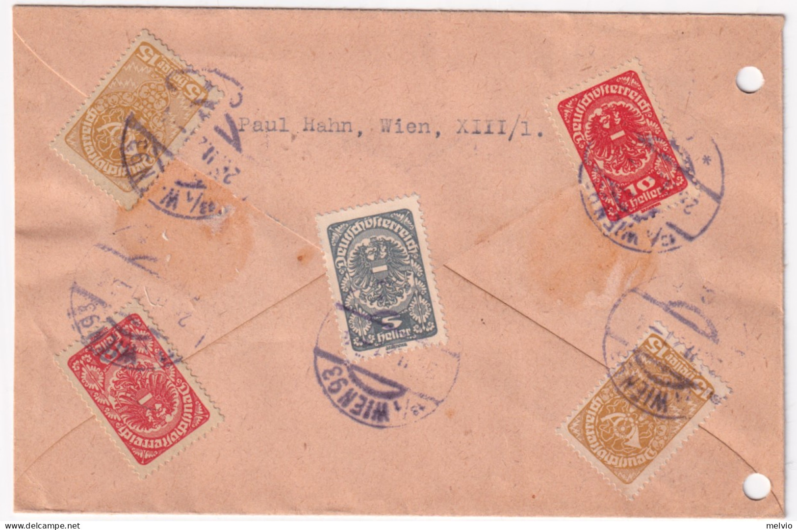 1922-AUSTRIA Simboli E Stemmi H. 20, 25, 40, 50, 60, 80 E Coppia Kr 1,5 + (al Ve - Other & Unclassified
