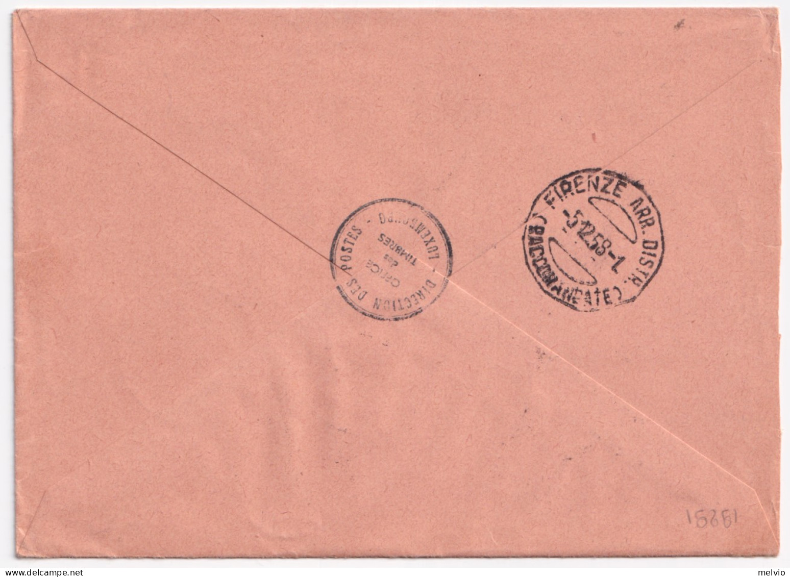 1958-LUSSEMBURGO Pro Opere Sociali Serie Cpl. (553/8) Fdc Raccomandata Per L'Ita - FDC