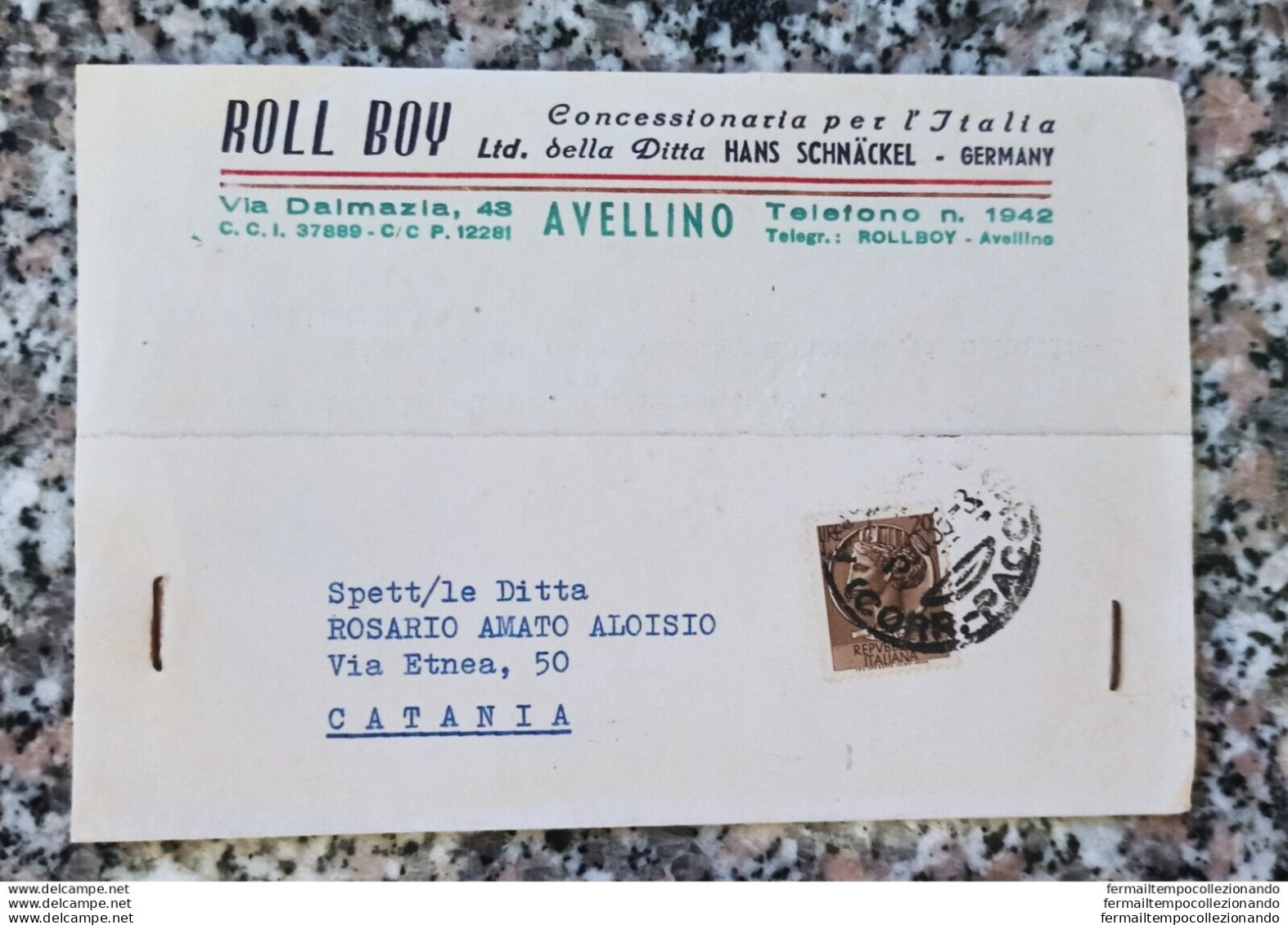 At227 Cartolina Commerciale Avellino Citta' - Avellino
