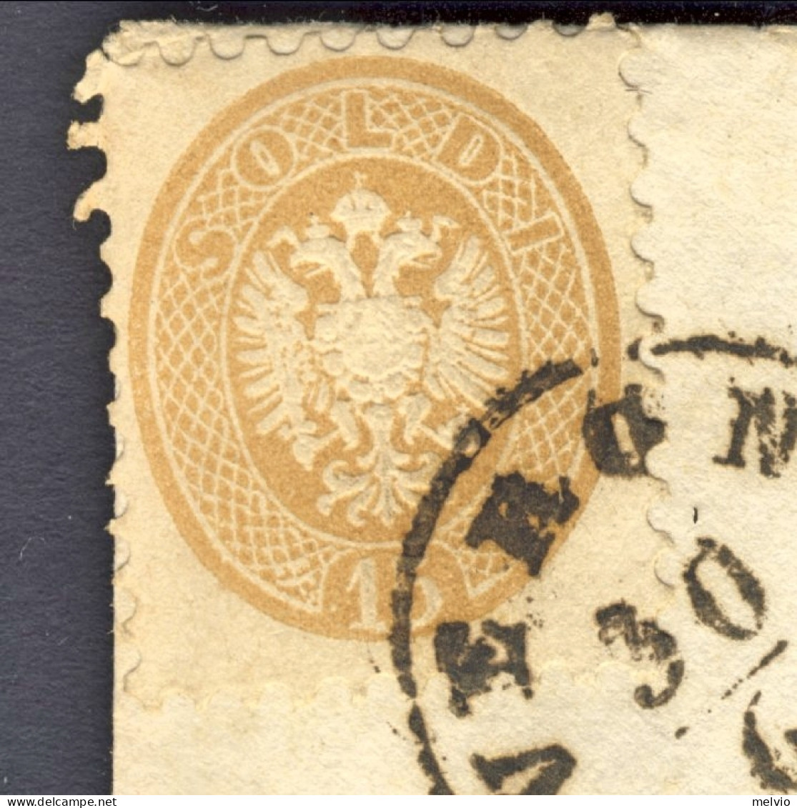 Lombardo Veneto-1865 15s. (45) Perfetto Su Busta Verona 30.6 Per Vienna - Lombardo-Venetien