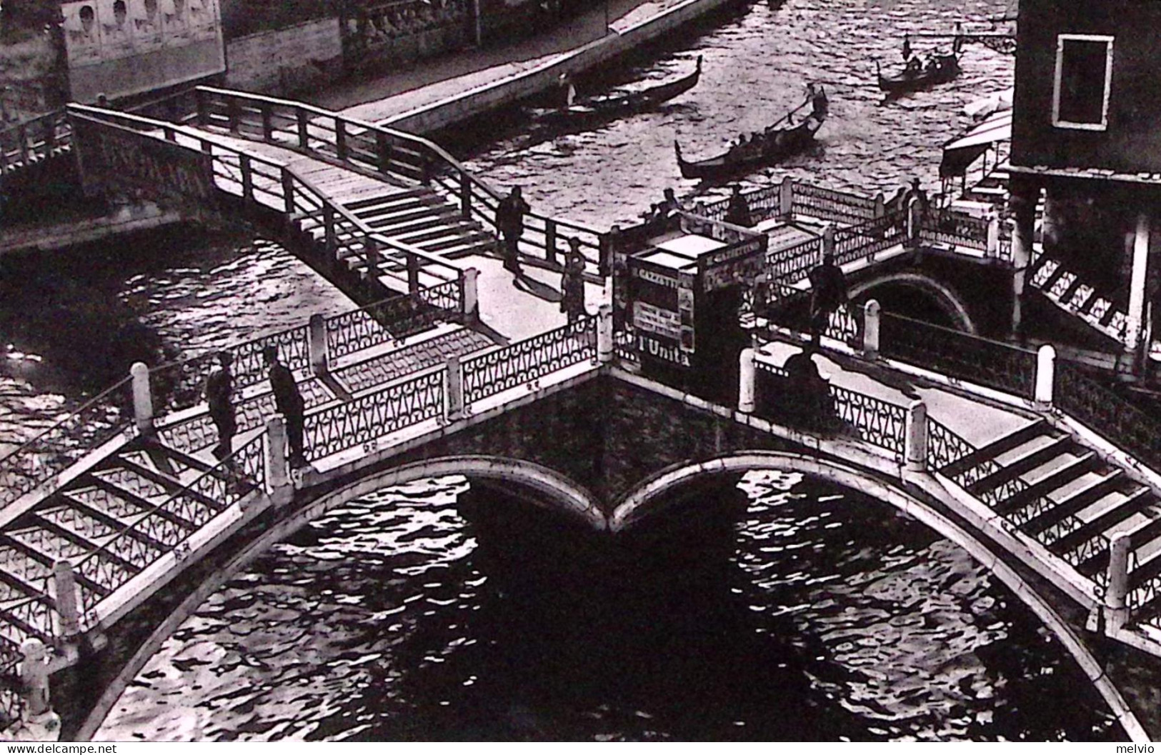 1959-PREOLIMPICA Lire 15 (861) Isolato Su Cartolina (Venezia I Quattro Ponti) Pe - Venezia (Venice)