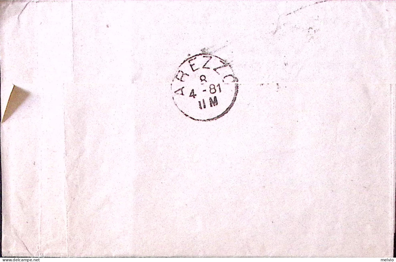 1881-FRANCOBOLLO SERVIZIO Sopr. C.2/5,00 (35) Isolato Su Piego - Marcophilie