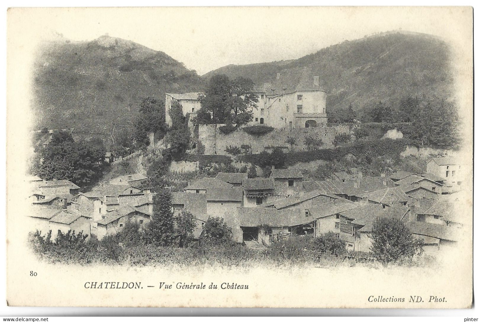 CHATELDON - Vue Générale Du Château - Chateldon
