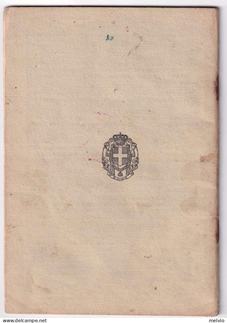 1941-LIBRETTO CASSE RISPARMIO POSTALI Completo (22 Pagine) Rilasciato Castelfran - Documents Historiques
