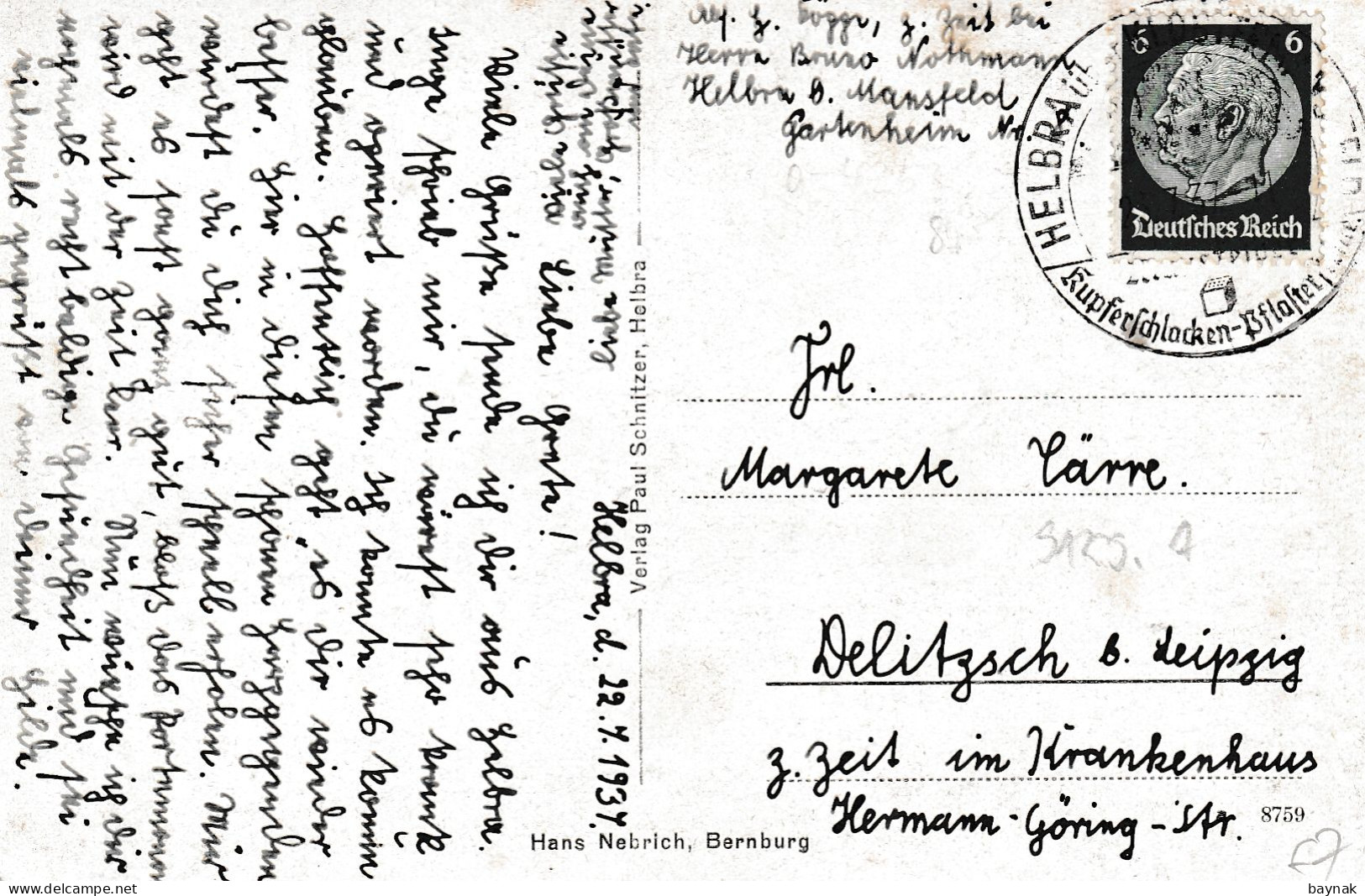 DE351   --   HELBRA  --  GEFALLENENDENKMAL    --  1937 - Other & Unclassified