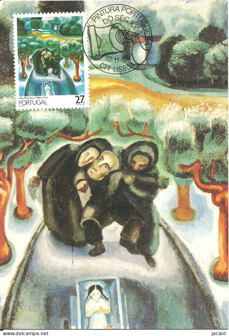 30936 - Carte Maximum - Portugal - Pintura Sec.XX  Mario Eloy - Enterro 1938 - Pintor Painter Peintre - Maximumkaarten