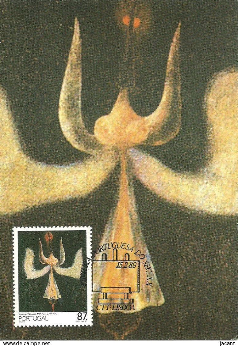30934 - Carte Maximum - Portugal - Pintura Sec.XX  Marcelino Vespeira - Simumis 1949 - Pintor Painter Peintre - Cartes-maximum (CM)