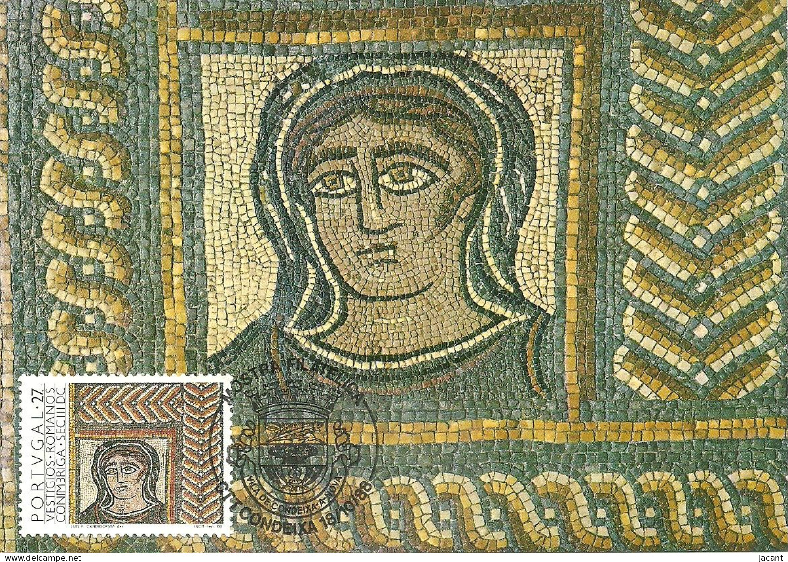 30928 - Carte Maximum - Portugal - Ruinas Romanas Conimbriga Mosaico - Mosaic Mosaique - Ruines Romaines Roman Ruins - Maximum Cards & Covers