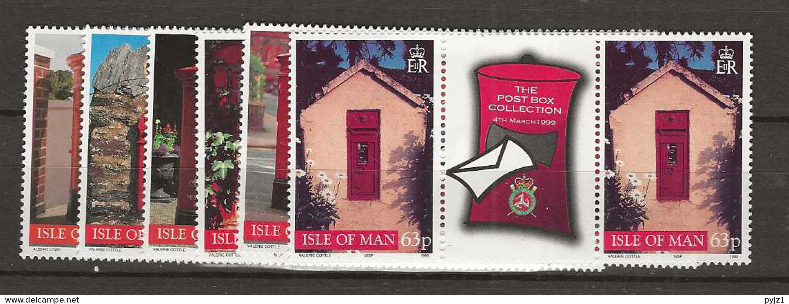 1999 MNH Isle Of Man Mi 801-06 Gutter Pairs Postfris** - Man (Ile De)