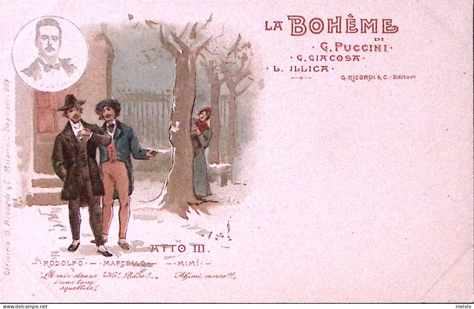 1910-LA BOHEME, Atto III, Ed. Ricordi, Nuova - Musique