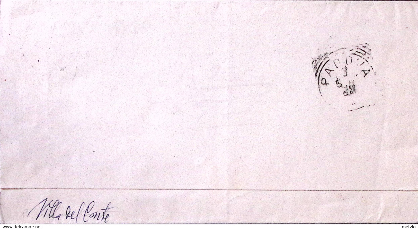 1899-VILLA DEL CONTE Ottagonale Collettoria (3.5.99) Su Piego Affr. Stemmi Due C - Poststempel