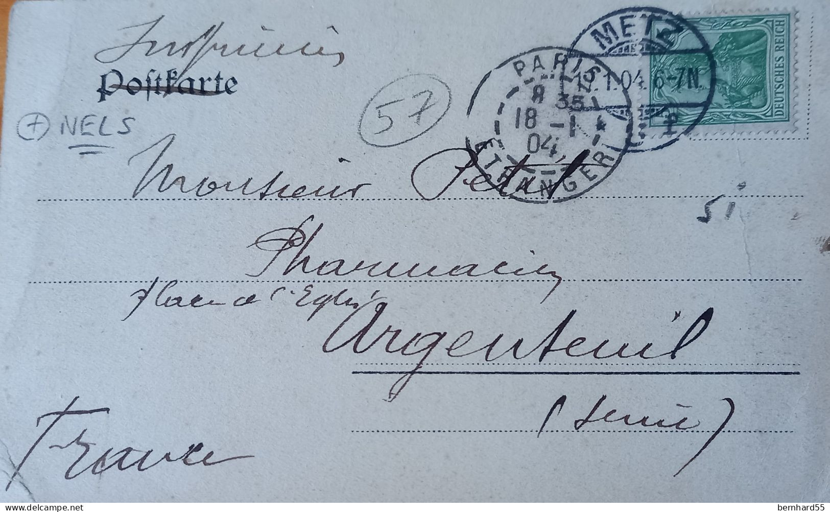 Metz - Landschaft - Paysage -  Nels Metz Serie 104 No.184  S/w  Postalisch Gelaufen 1904 - Autres & Non Classés