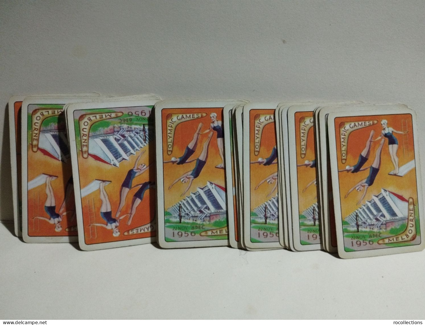 Playing cards Australia Olympic Games Melbourne 1956.  Hudson Industries Carlton Victoria. see description