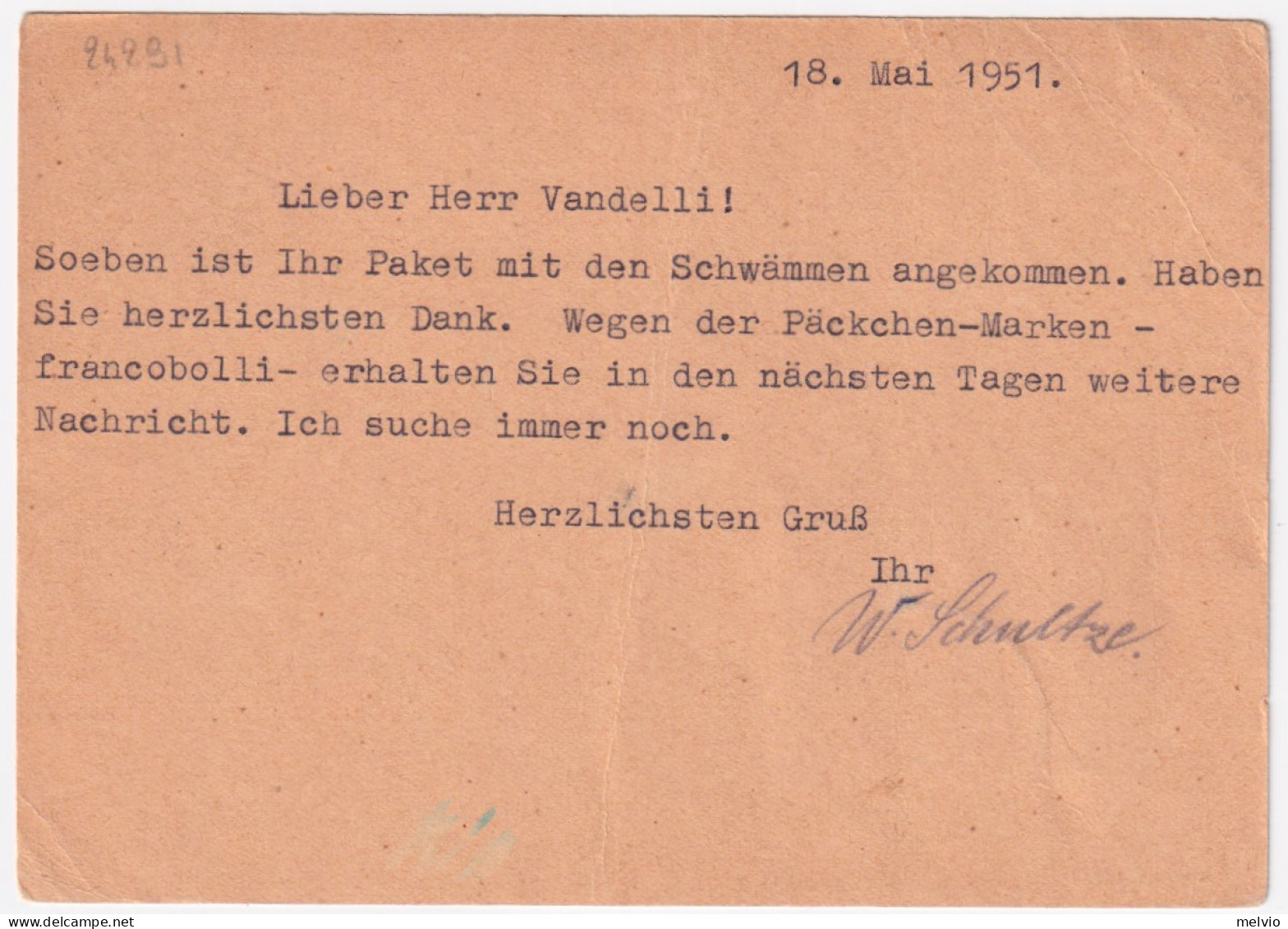 1951-Germania DDR Visita Presidente Polacco Su Cartolina Postale P.10 Falkensee  - Lettres & Documents