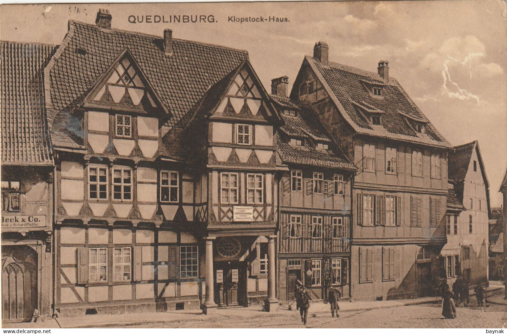 DE353   --  QUEDLINBURG  --  KLOPSTOCK - HAUS  --  1917 - Quedlinburg