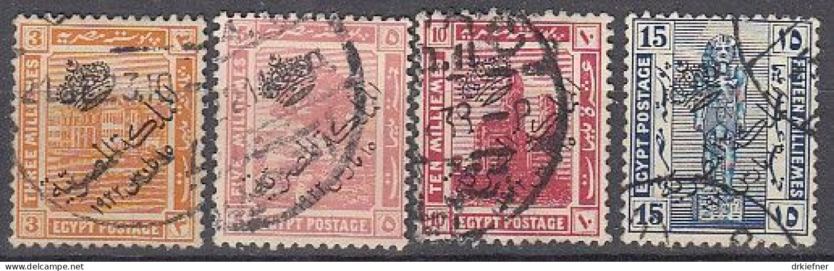 ÄGYPTEN  71, 73-75, Gestempelt, Ausrufung Des Unabhängigen Königreiches, 1922 - Used Stamps