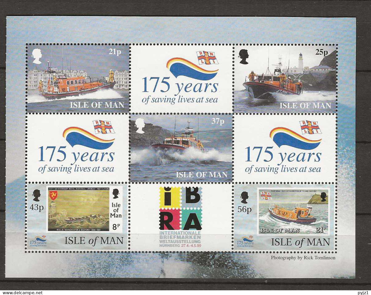 1999 MNH Isle Of Man Mi 796-97 (booklet Pane) Postfris** - Isle Of Man