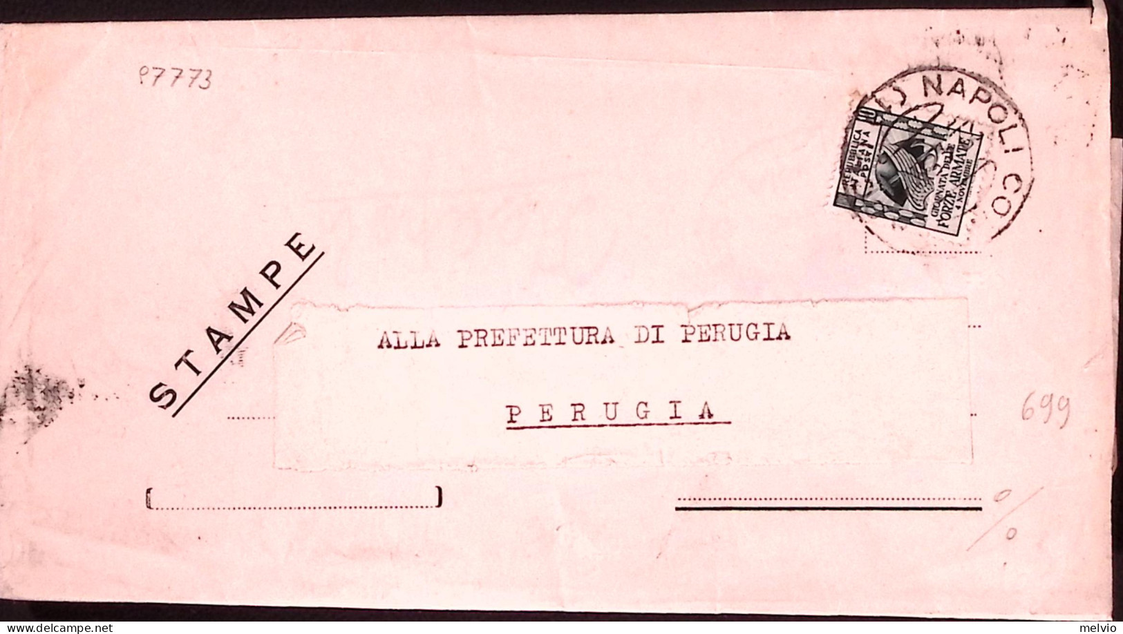 1952-FFAA Lire 10 Su Stampe - 1946-60: Marcophilie