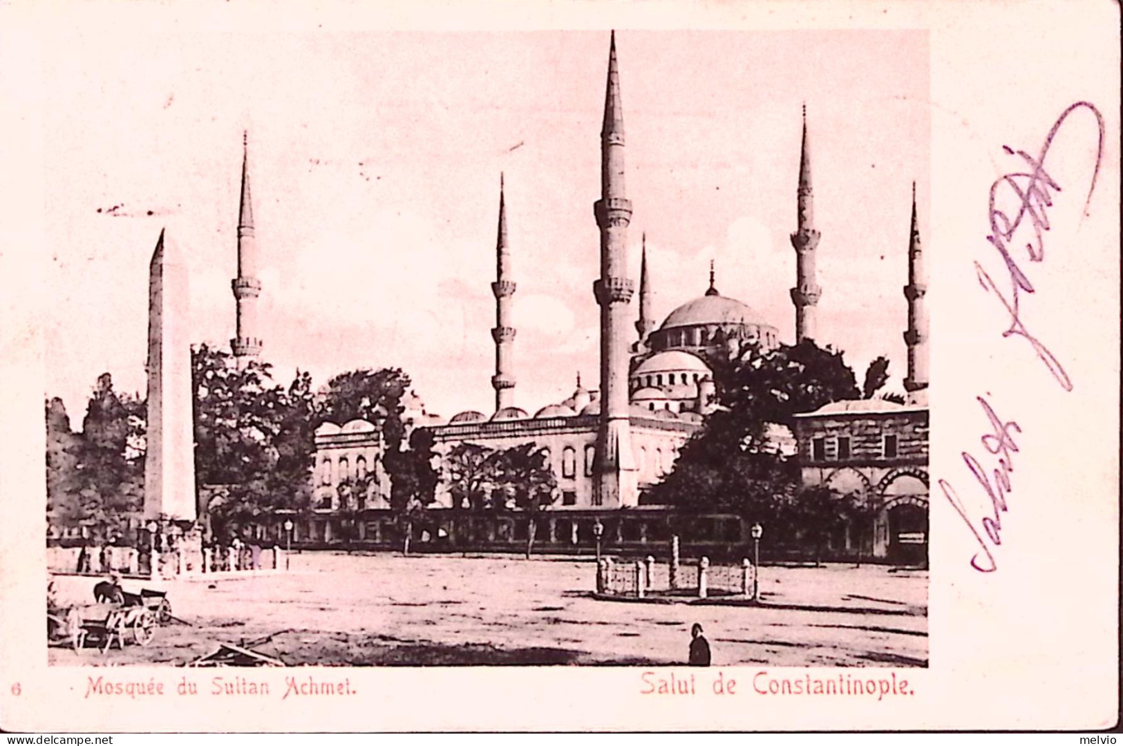 1903-B.P.O. Costantinopoli Su Cartolina Illustrata - Autres & Non Classés